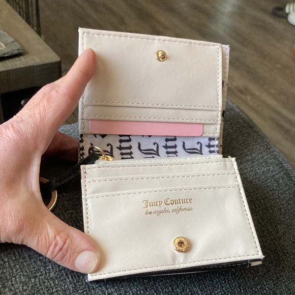 Juicy Couture Metallic Silver Shear Genius Small Structured Bifold. New with tag - Picture 4 of 11